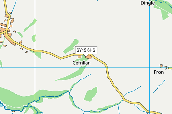 SY15 6HS map - OS VectorMap District (Ordnance Survey)