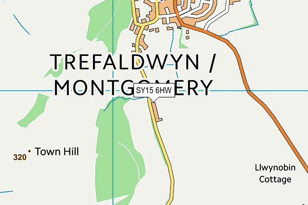SY15 6HW map - OS VectorMap District (Ordnance Survey) SY15 6HW map - OS VectorMap District (Ordnance Survey)