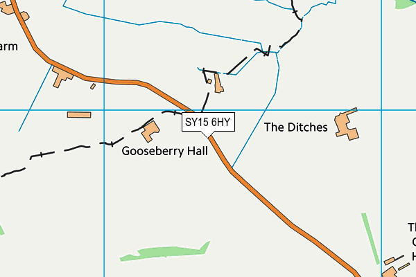SY15 6HY map - OS VectorMap District (Ordnance Survey) SY15 6HY map - OS VectorMap District (Ordnance Survey)