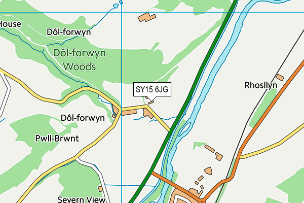 SY15 6JG map - OS VectorMap District (Ordnance Survey) SY15 6JG map - OS VectorMap District (Ordnance Survey)