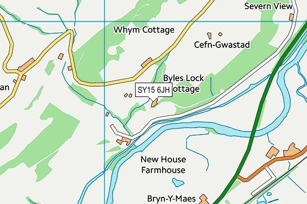 SY15 6JH map - OS VectorMap District (Ordnance Survey)