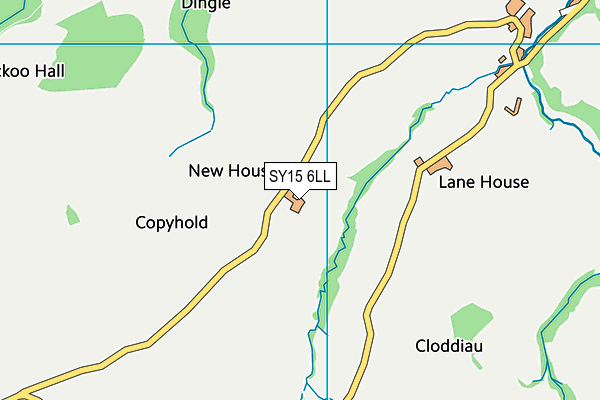 SY15 6LL map - OS VectorMap District (Ordnance Survey) SY15 6LL map - OS VectorMap District (Ordnance Survey)