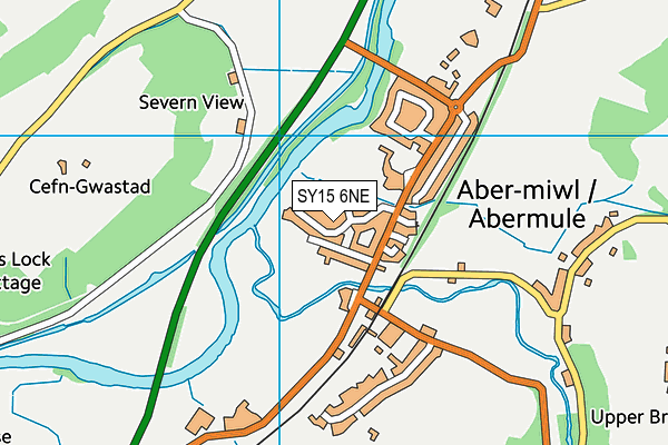 SY15 6NE map - OS VectorMap District (Ordnance Survey) SY15 6NE map - OS VectorMap District (Ordnance Survey)