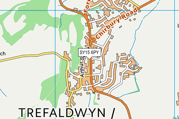 SY15 6PY map - OS VectorMap District (Ordnance Survey) SY15 6PY map - OS VectorMap District (Ordnance Survey)