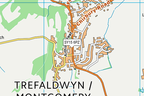 SY15 6PZ map - OS VectorMap District (Ordnance Survey) SY15 6PZ map - OS VectorMap District (Ordnance Survey)