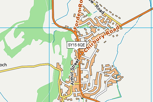 SY15 6QE map - OS VectorMap District (Ordnance Survey) SY15 6QE map - OS VectorMap District (Ordnance Survey)