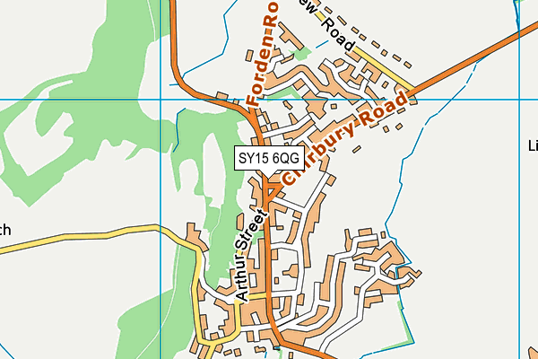 SY15 6QG map - OS VectorMap District (Ordnance Survey) SY15 6QG map - OS VectorMap District (Ordnance Survey)