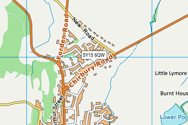 SY15 6QW map - OS VectorMap District (Ordnance Survey) SY15 6QW map - OS VectorMap District (Ordnance Survey)