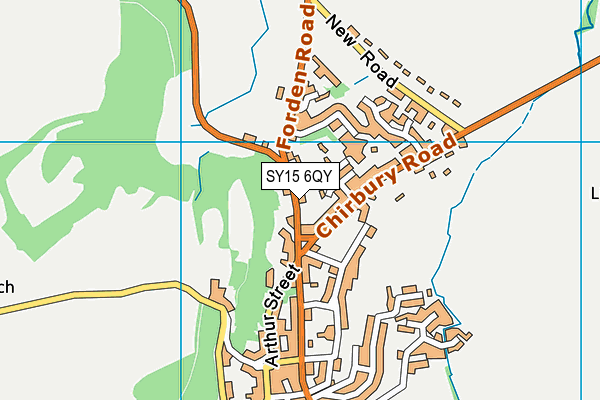 SY15 6QY map - OS VectorMap District (Ordnance Survey) SY15 6QY map - OS VectorMap District (Ordnance Survey)
