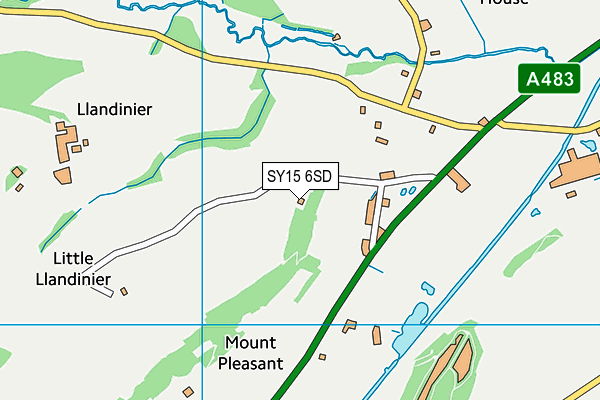 SY15 6SD map - OS VectorMap District (Ordnance Survey) SY15 6SD map - OS VectorMap District (Ordnance Survey)