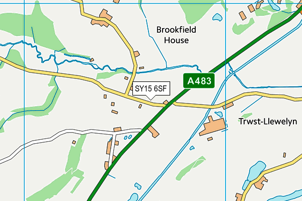 SY15 6SF map - OS VectorMap District (Ordnance Survey)