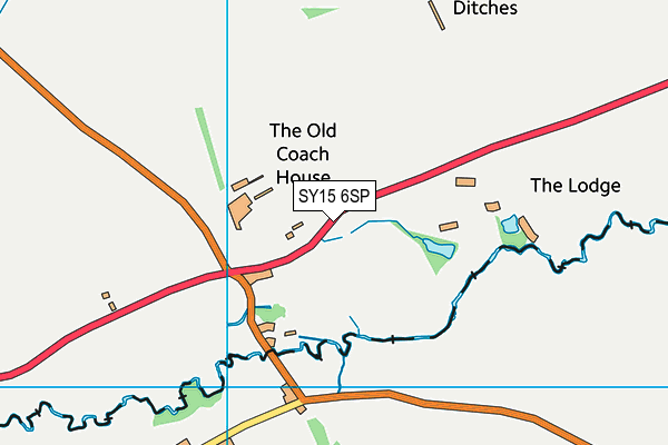 SY15 6SP map - OS VectorMap District (Ordnance Survey) SY15 6SP map - OS VectorMap District (Ordnance Survey)