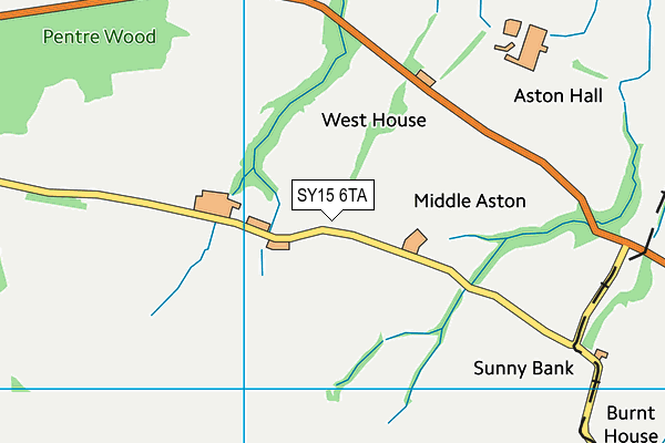 SY15 6TA map - OS VectorMap District (Ordnance Survey) SY15 6TA map - OS VectorMap District (Ordnance Survey)