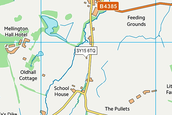 SY15 6TQ map - OS VectorMap District (Ordnance Survey) SY15 6TQ map - OS VectorMap District (Ordnance Survey)