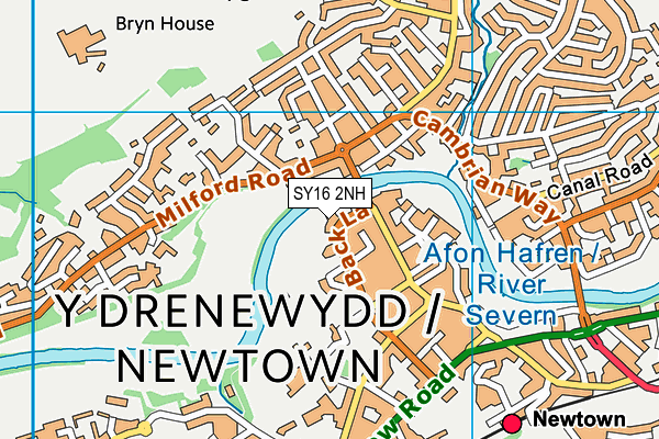 SY16 2NH map - OS VectorMap District (Ordnance Survey) SY16 2NH map - OS VectorMap District (Ordnance Survey)