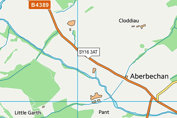 SY16 3AT map - OS VectorMap District (Ordnance Survey) SY16 3AT map - OS VectorMap District (Ordnance Survey)