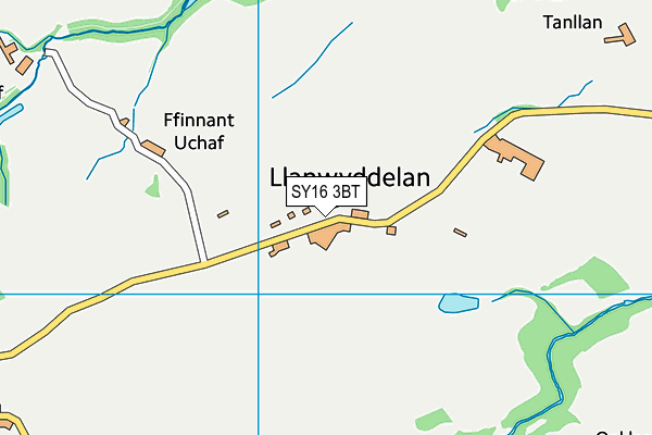 SY16 3BT map - OS VectorMap District (Ordnance Survey) SY16 3BT map - OS VectorMap District (Ordnance Survey)