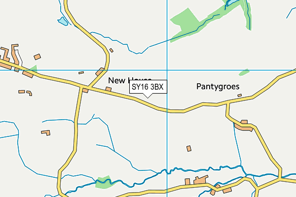 SY16 3BX map - OS VectorMap District (Ordnance Survey) SY16 3BX map - OS VectorMap District (Ordnance Survey)