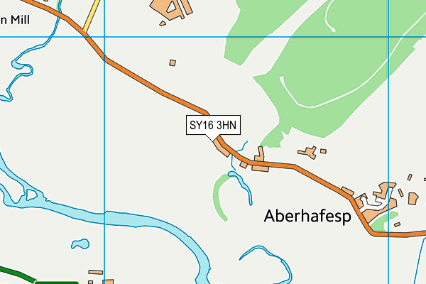 SY16 3HN map - OS VectorMap District (Ordnance Survey) SY16 3HN map - OS VectorMap District (Ordnance Survey)