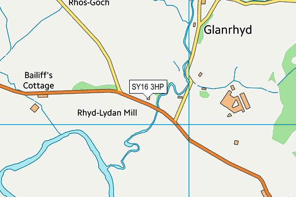 SY16 3HP map - OS VectorMap District (Ordnance Survey) SY16 3HP map - OS VectorMap District (Ordnance Survey)