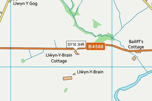 SY16 3HR map - OS VectorMap District (Ordnance Survey) SY16 3HR map - OS VectorMap District (Ordnance Survey)