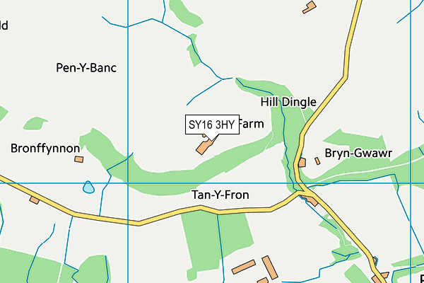 SY16 3HY map - OS VectorMap District (Ordnance Survey) SY16 3HY map - OS VectorMap District (Ordnance Survey)