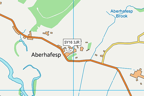 SY16 3JR map - OS VectorMap District (Ordnance Survey) SY16 3JR map - OS VectorMap District (Ordnance Survey)