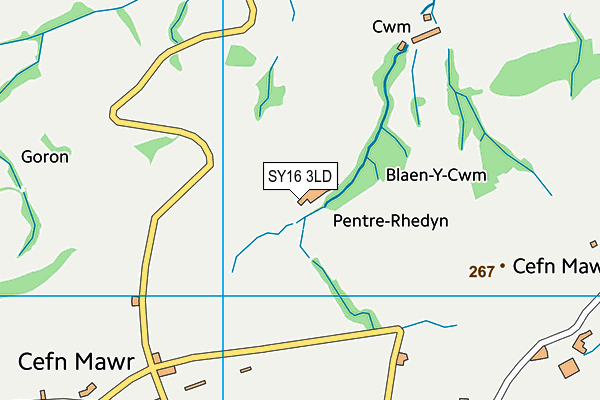SY16 3LD map - OS VectorMap District (Ordnance Survey) SY16 3LD map - OS VectorMap District (Ordnance Survey)