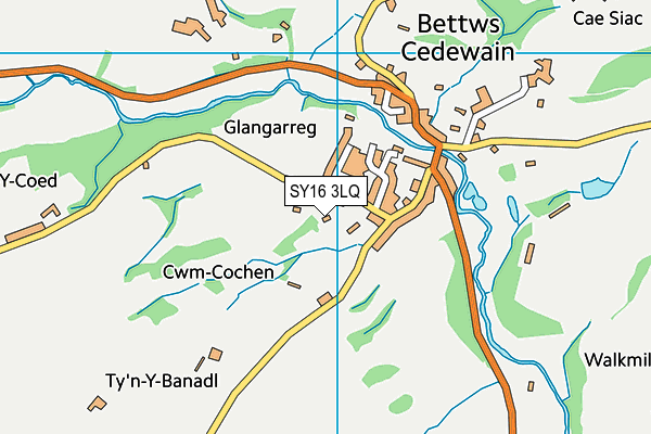 SY16 3LQ map - OS VectorMap District (Ordnance Survey) SY16 3LQ map - OS VectorMap District (Ordnance Survey)