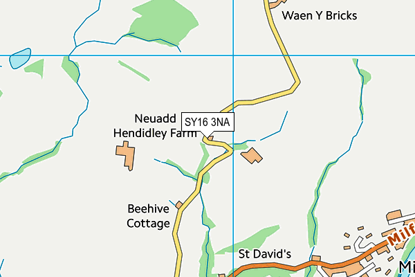 SY16 3NA map - OS VectorMap District (Ordnance Survey) SY16 3NA map - OS VectorMap District (Ordnance Survey)