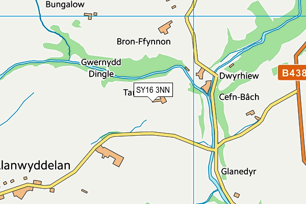 SY16 3NN map - OS VectorMap District (Ordnance Survey) SY16 3NN map - OS VectorMap District (Ordnance Survey)