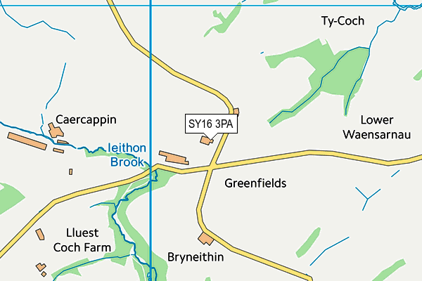 SY16 3PA map - OS VectorMap District (Ordnance Survey) SY16 3PA map - OS VectorMap District (Ordnance Survey)