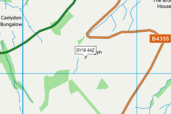 SY16 4AZ map - OS VectorMap District (Ordnance Survey) SY16 4AZ map - OS VectorMap District (Ordnance Survey)