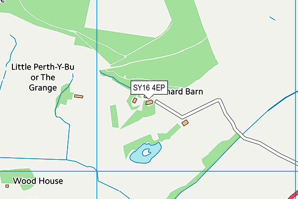 SY16 4EP map - OS VectorMap District (Ordnance Survey) SY16 4EP map - OS VectorMap District (Ordnance Survey)