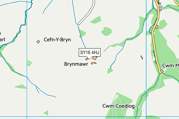 SY16 4HJ map - OS VectorMap District (Ordnance Survey) SY16 4HJ map - OS VectorMap District (Ordnance Survey)