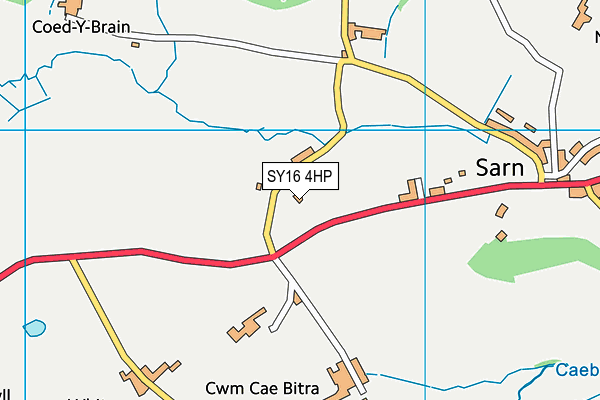SY16 4HP map - OS VectorMap District (Ordnance Survey) SY16 4HP map - OS VectorMap District (Ordnance Survey)