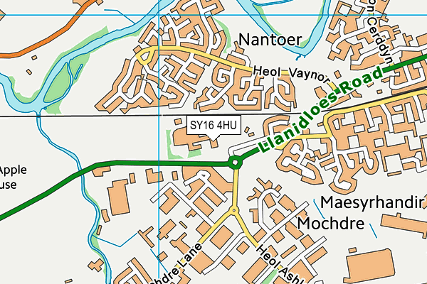 SY16 4HU map - OS VectorMap District (Ordnance Survey) SY16 4HU map - OS VectorMap District (Ordnance Survey)