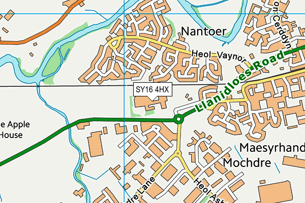 SY16 4HX map - OS VectorMap District (Ordnance Survey) SY16 4HX map - OS VectorMap District (Ordnance Survey)
