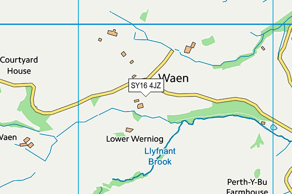 SY16 4JZ map - OS VectorMap District (Ordnance Survey) SY16 4JZ map - OS VectorMap District (Ordnance Survey)