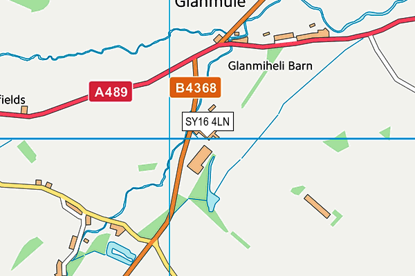 SY16 4LN map - OS VectorMap District (Ordnance Survey)