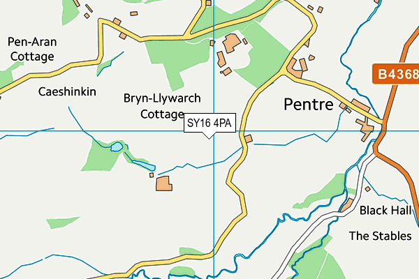 SY16 4PA map - OS VectorMap District (Ordnance Survey) SY16 4PA map - OS VectorMap District (Ordnance Survey)