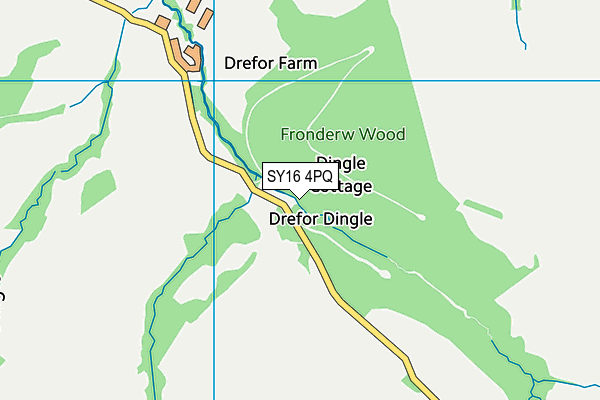 SY16 4PQ map - OS VectorMap District (Ordnance Survey) SY16 4PQ map - OS VectorMap District (Ordnance Survey)