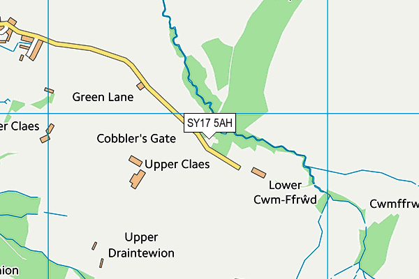 SY17 5AH map - OS VectorMap District (Ordnance Survey)