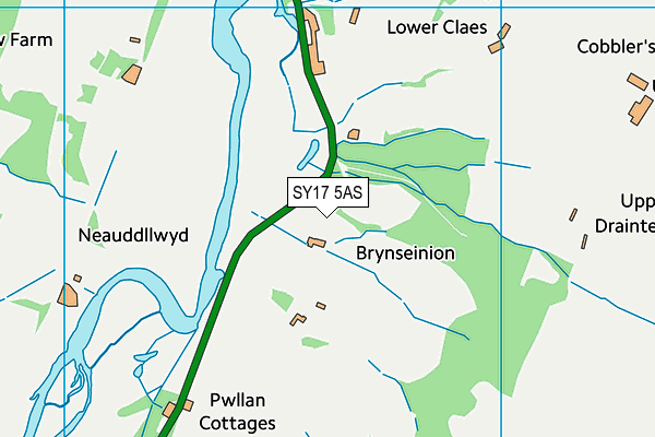 SY17 5AS map - OS VectorMap District (Ordnance Survey) SY17 5AS map - OS VectorMap District (Ordnance Survey)
