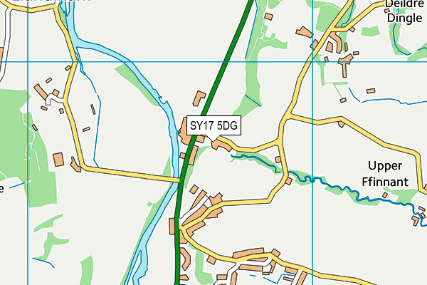 SY17 5DG map - OS VectorMap District (Ordnance Survey) SY17 5DG map - OS VectorMap District (Ordnance Survey)