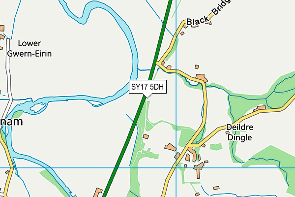 SY17 5DH map - OS VectorMap District (Ordnance Survey) SY17 5DH map - OS VectorMap District (Ordnance Survey)