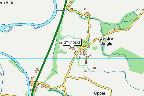 SY17 5DQ map - OS VectorMap District (Ordnance Survey) SY17 5DQ map - OS VectorMap District (Ordnance Survey)