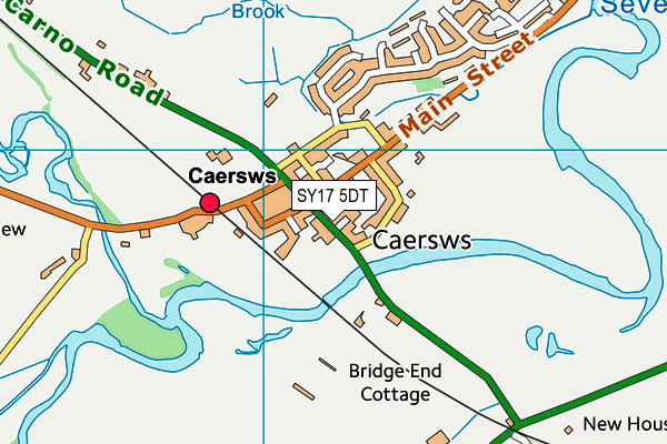 SY17 5DT map - OS VectorMap District (Ordnance Survey) SY17 5DT map - OS VectorMap District (Ordnance Survey)