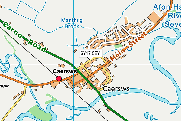 SY17 5EY map - OS VectorMap District (Ordnance Survey) SY17 5EY map - OS VectorMap District (Ordnance Survey)