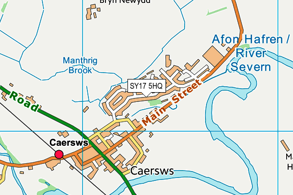 SY17 5HQ map - OS VectorMap District (Ordnance Survey) SY17 5HQ map - OS VectorMap District (Ordnance Survey)